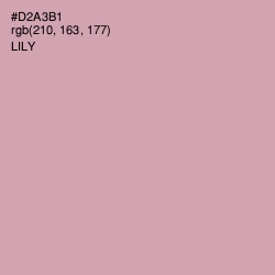 #D2A3B1 - Lily Color Image