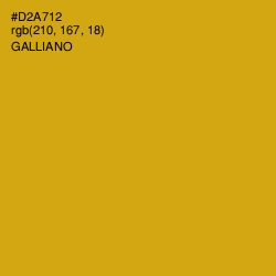 #D2A712 - Galliano Color Image