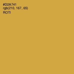 #D2A741 - Roti Color Image