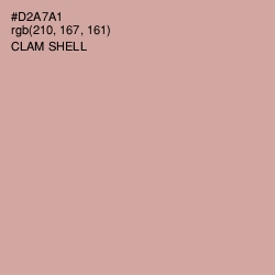 #D2A7A1 - Clam Shell Color Image