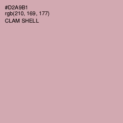 #D2A9B1 - Clam Shell Color Image