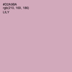 #D2A9BA - Lily Color Image