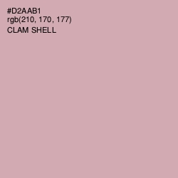 #D2AAB1 - Clam Shell Color Image