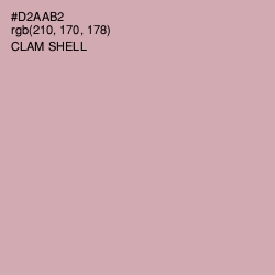 #D2AAB2 - Clam Shell Color Image