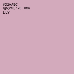 #D2AABC - Lily Color Image