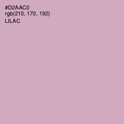 #D2AAC0 - Lilac Color Image