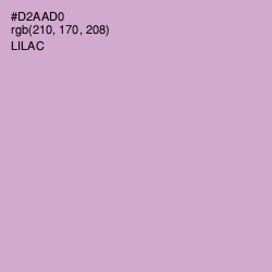 #D2AAD0 - Lilac Color Image