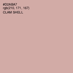 #D2ABA7 - Clam Shell Color Image