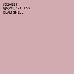 #D2ABB1 - Clam Shell Color Image