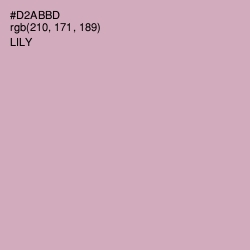 #D2ABBD - Lily Color Image