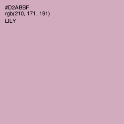 #D2ABBF - Lily Color Image