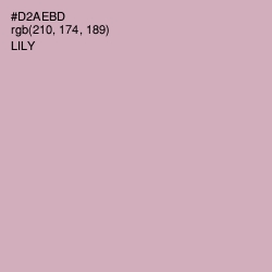 #D2AEBD - Lily Color Image