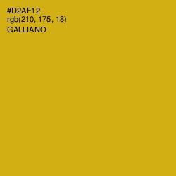 #D2AF12 - Galliano Color Image
