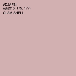 #D2AFB1 - Clam Shell Color Image