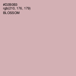 #D2B0B3 - Blossom Color Image