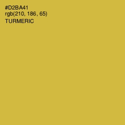 #D2BA41 - Turmeric Color Image