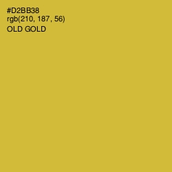 #D2BB38 - Old Gold Color Image