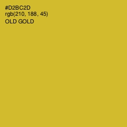 #D2BC2D - Old Gold Color Image