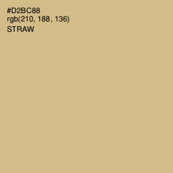 #D2BC88 - Straw Color Image