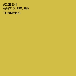 #D2BE44 - Turmeric Color Image