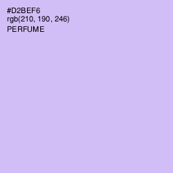 #D2BEF6 - Perfume Color Image