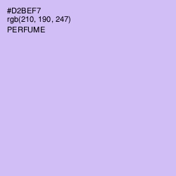 #D2BEF7 - Perfume Color Image