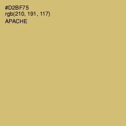 #D2BF75 - Apache Color Image