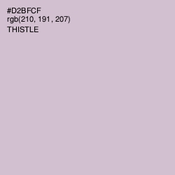 #D2BFCF - Thistle Color Image