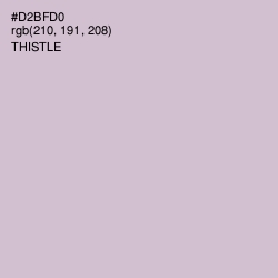 #D2BFD0 - Thistle Color Image