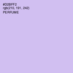 #D2BFF2 - Perfume Color Image