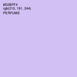 #D2BFF4 - Perfume Color Image
