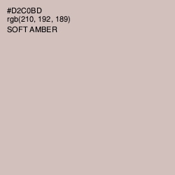 #D2C0BD - Soft Amber Color Image