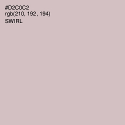 #D2C0C2 - Swirl Color Image