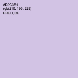 #D2C3E4 - Prelude Color Image