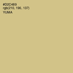 #D2C489 - Yuma Color Image