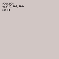 #D2C6C4 - Swirl Color Image