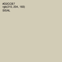 #D2CCB7 - Sisal Color Image