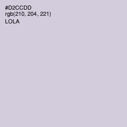 #D2CCDD - Lola Color Image