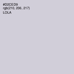 #D2CED9 - Lola Color Image