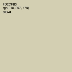 #D2CFB3 - Sisal Color Image