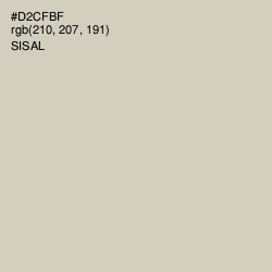 #D2CFBF - Sisal Color Image