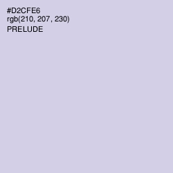 #D2CFE6 - Prelude Color Image