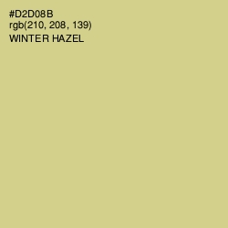 #D2D08B - Winter Hazel Color Image