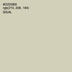 #D2D0B8 - Sisal Color Image