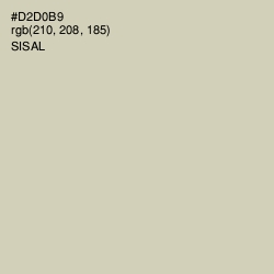 #D2D0B9 - Sisal Color Image