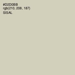 #D2D0BB - Sisal Color Image