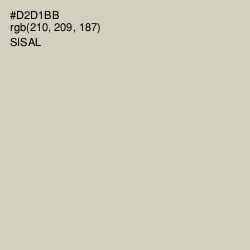 #D2D1BB - Sisal Color Image
