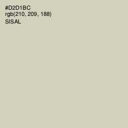 #D2D1BC - Sisal Color Image