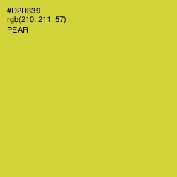 #D2D339 - Pear Color Image