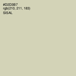 #D2D3B7 - Sisal Color Image